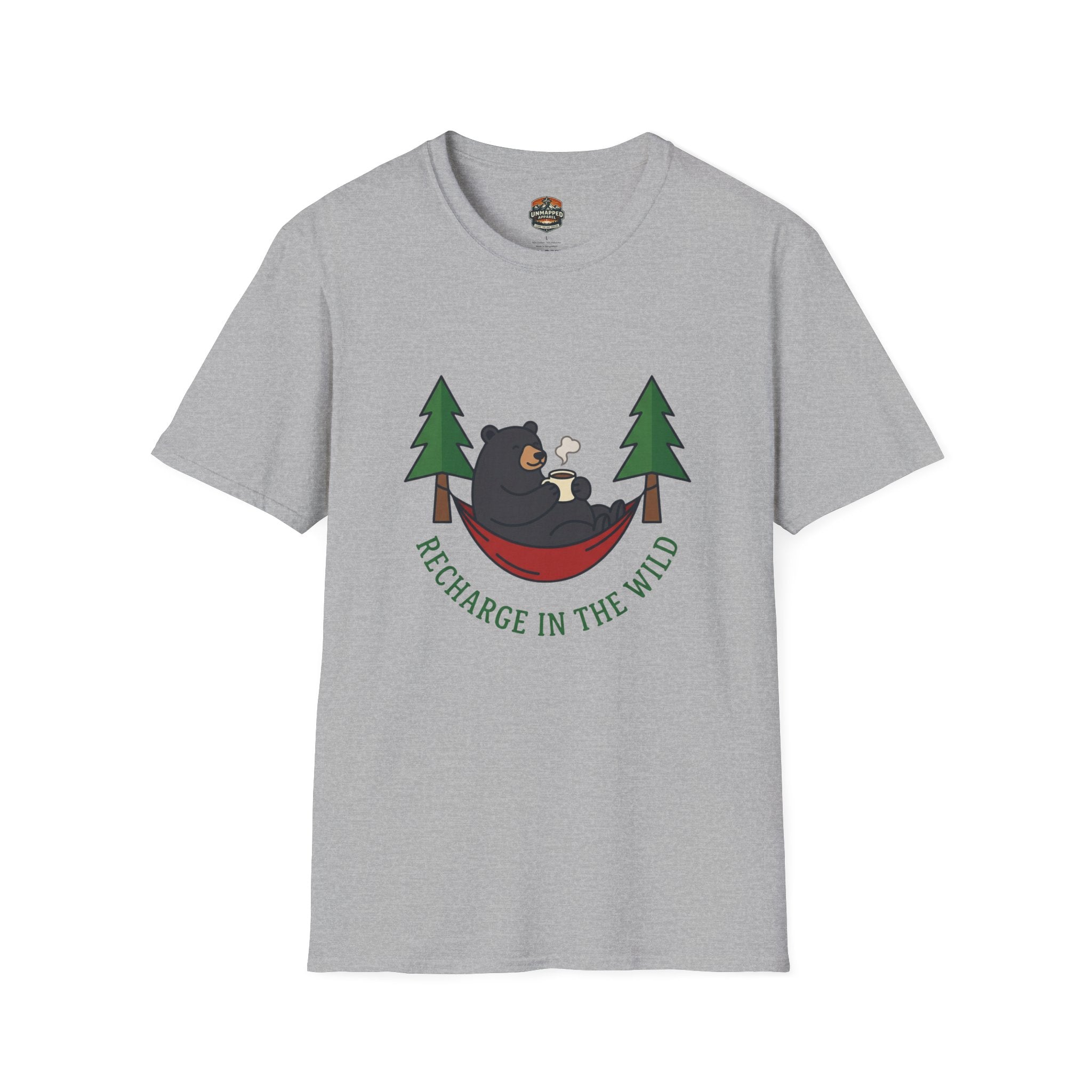 Recharge in the Woods Bear T-Shirt
