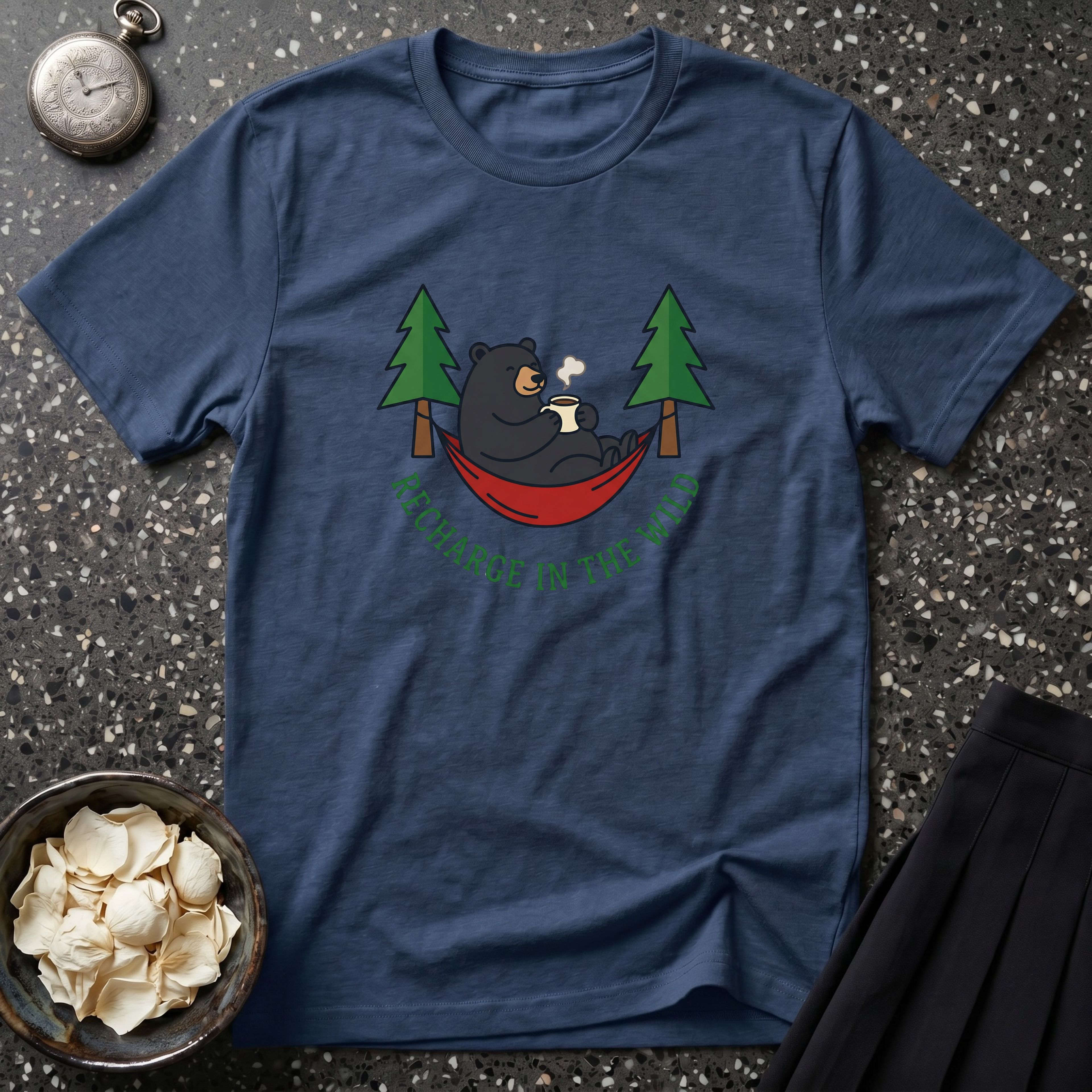 Recharge in the Woods Bear T-Shirt