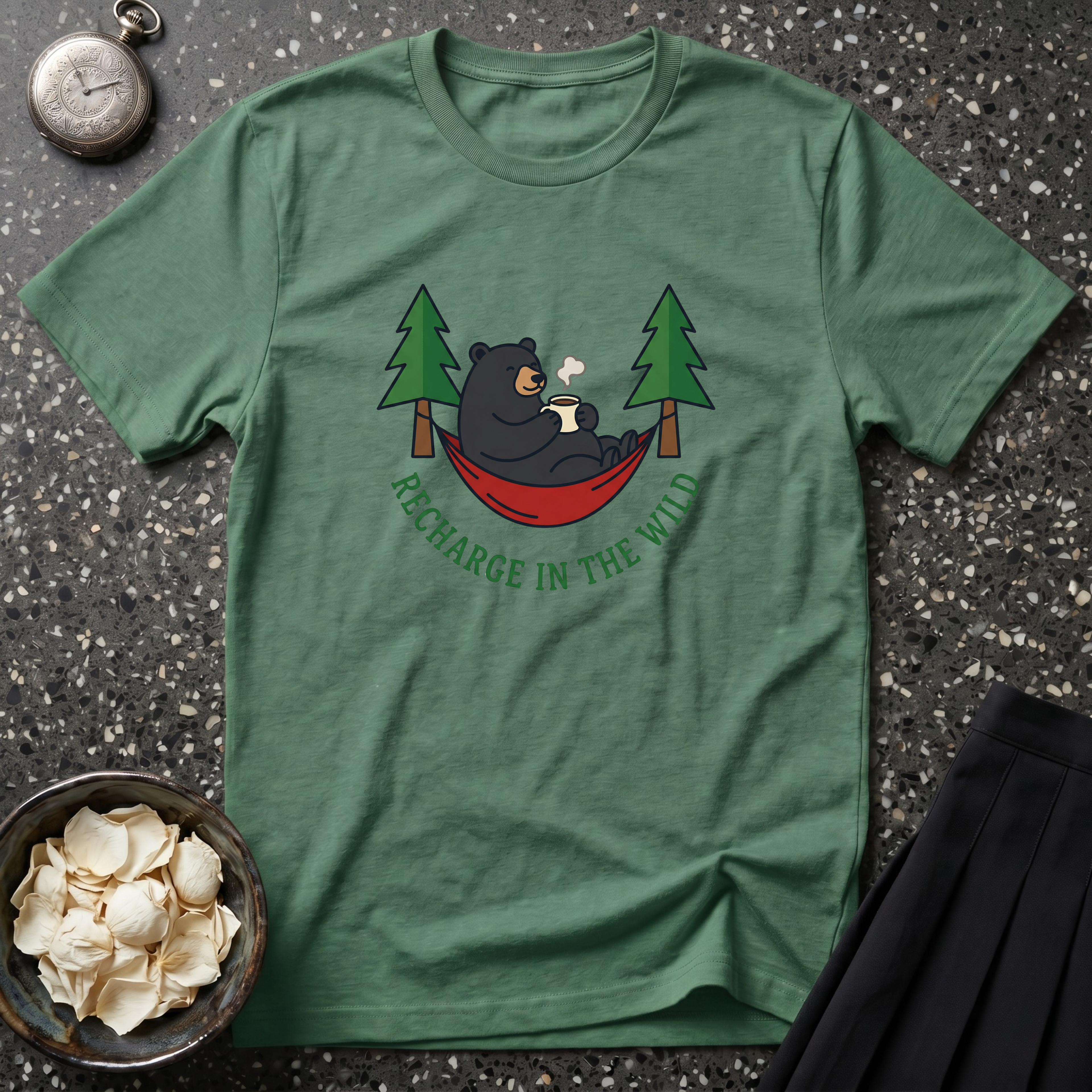 Recharge in the Woods Bear T-Shirt