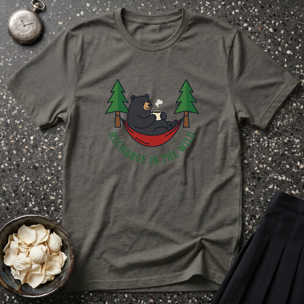 Recharge in the Woods Bear T-Shirt