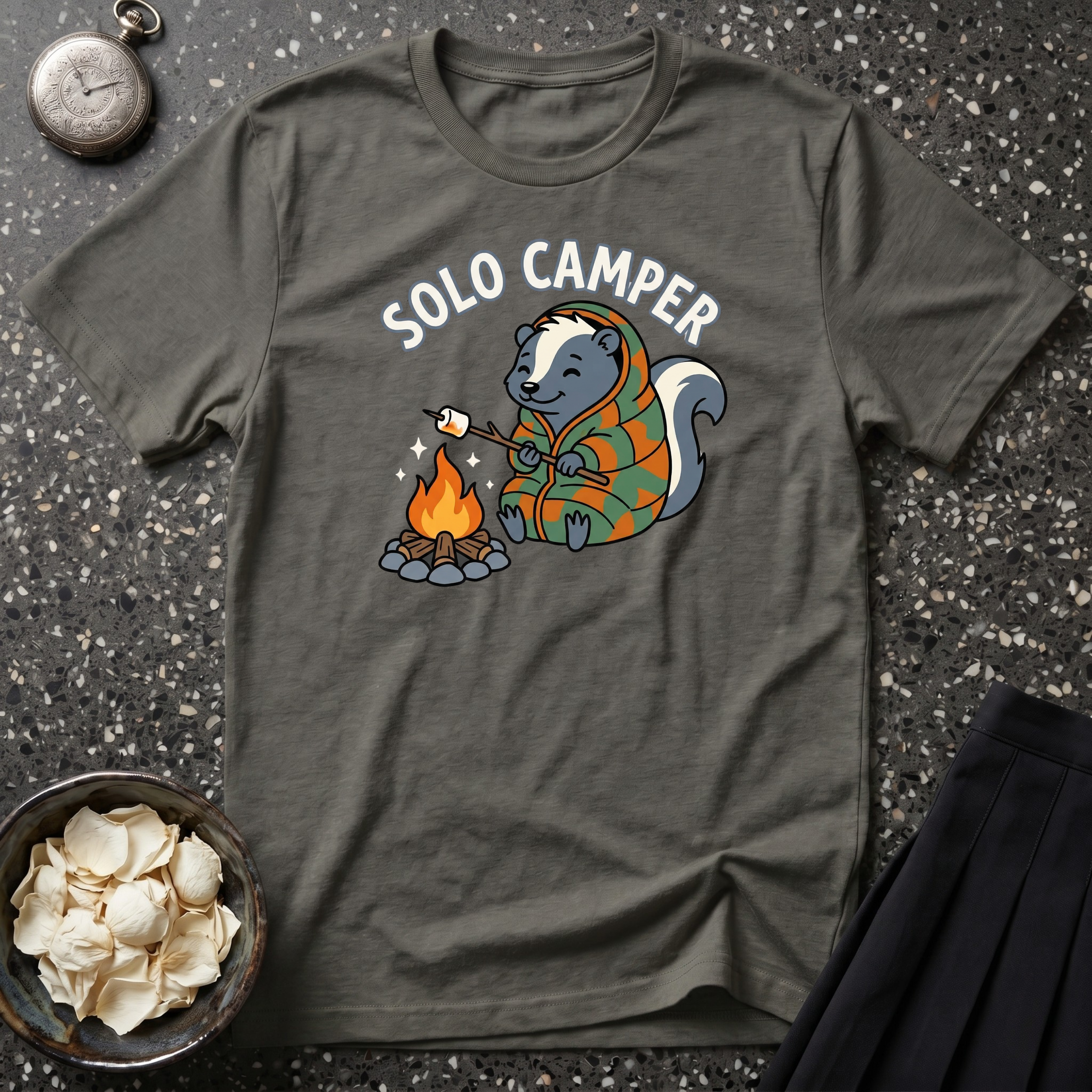 Solo Camper Skunk T-Shirt