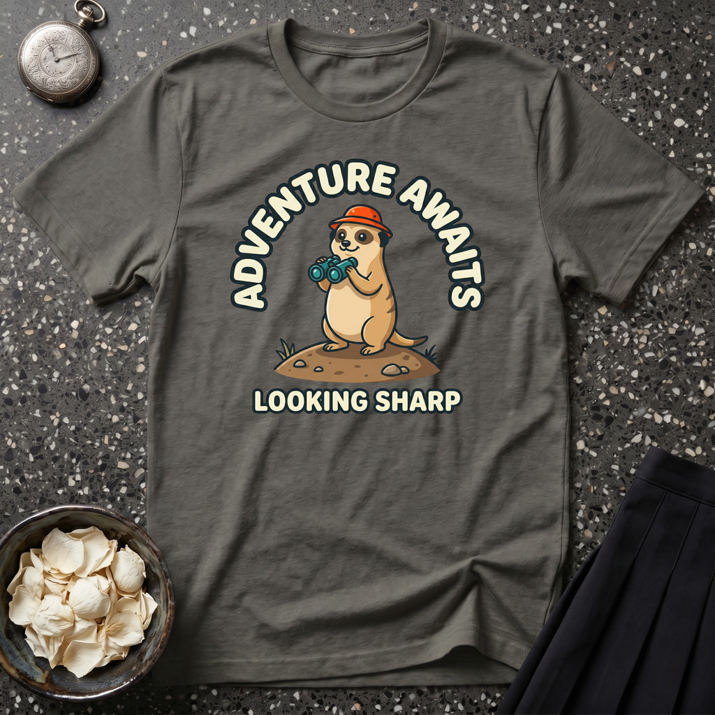 Adventure Awaits Meerkat T-Shirt