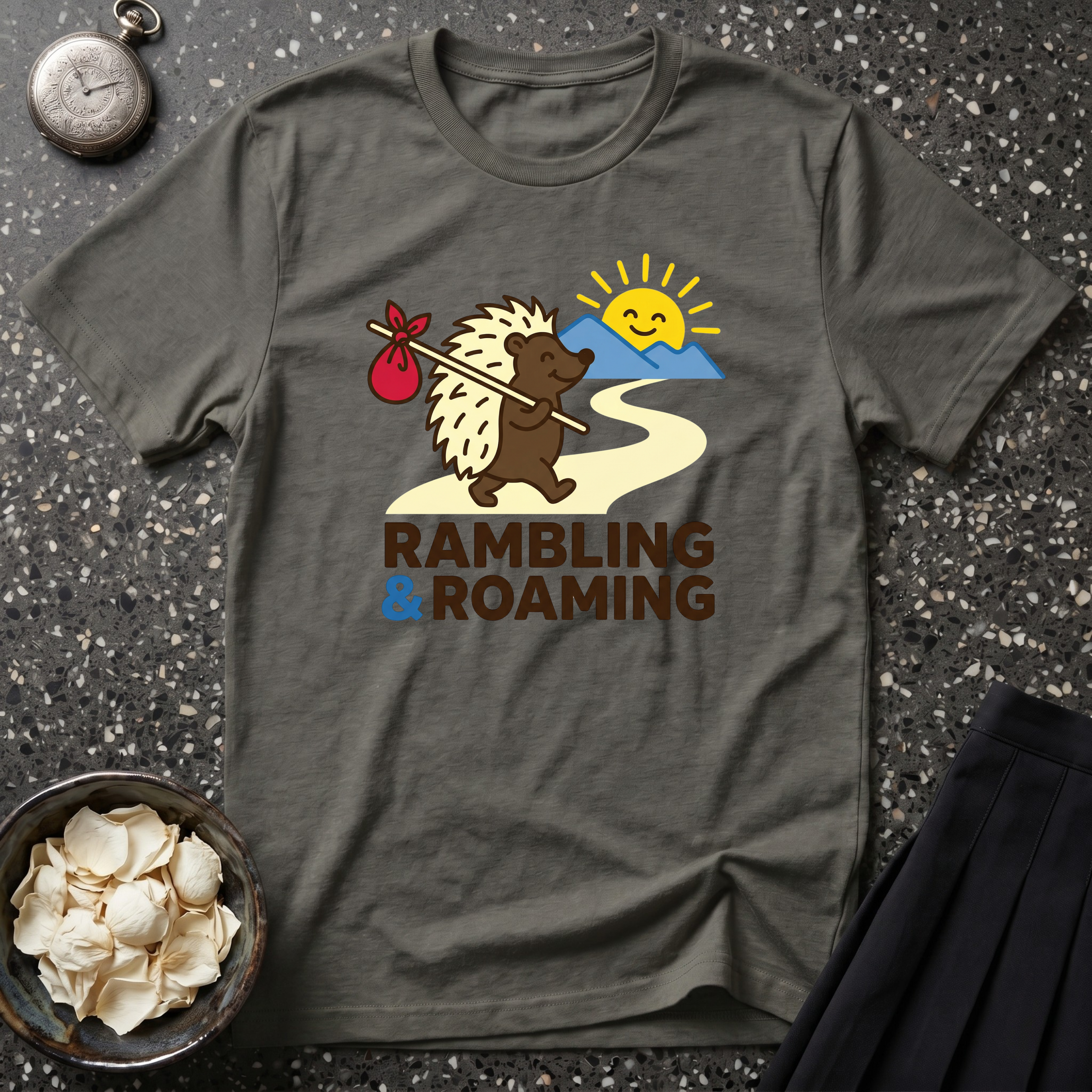 Rambling and Roaming Hedgehog T-Shirt