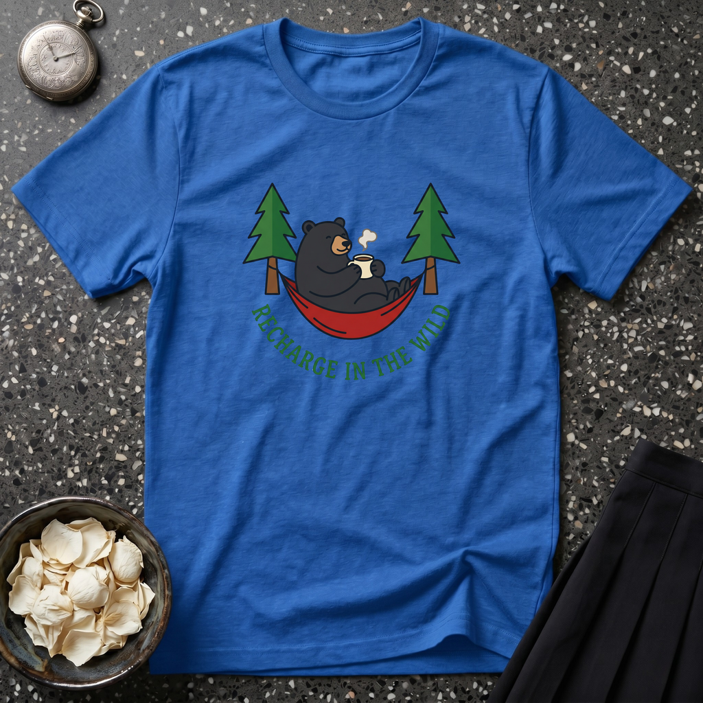 Recharge in the Woods Bear T-Shirt