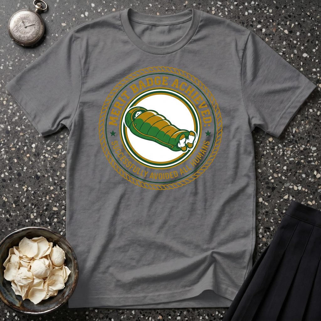 Avoid all Humans Merit Badge T-Shirt