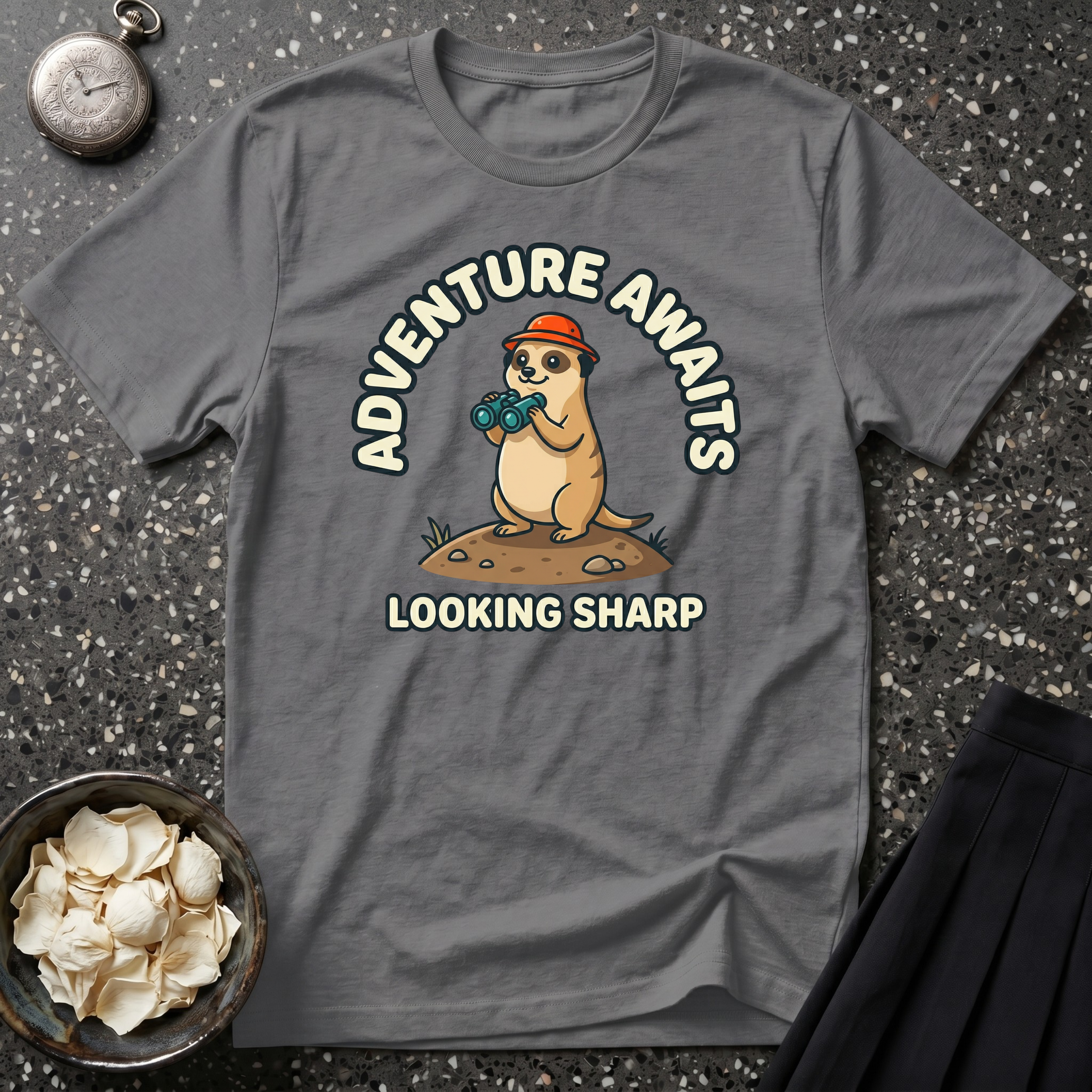Adventure Awaits Meerkat T-Shirt