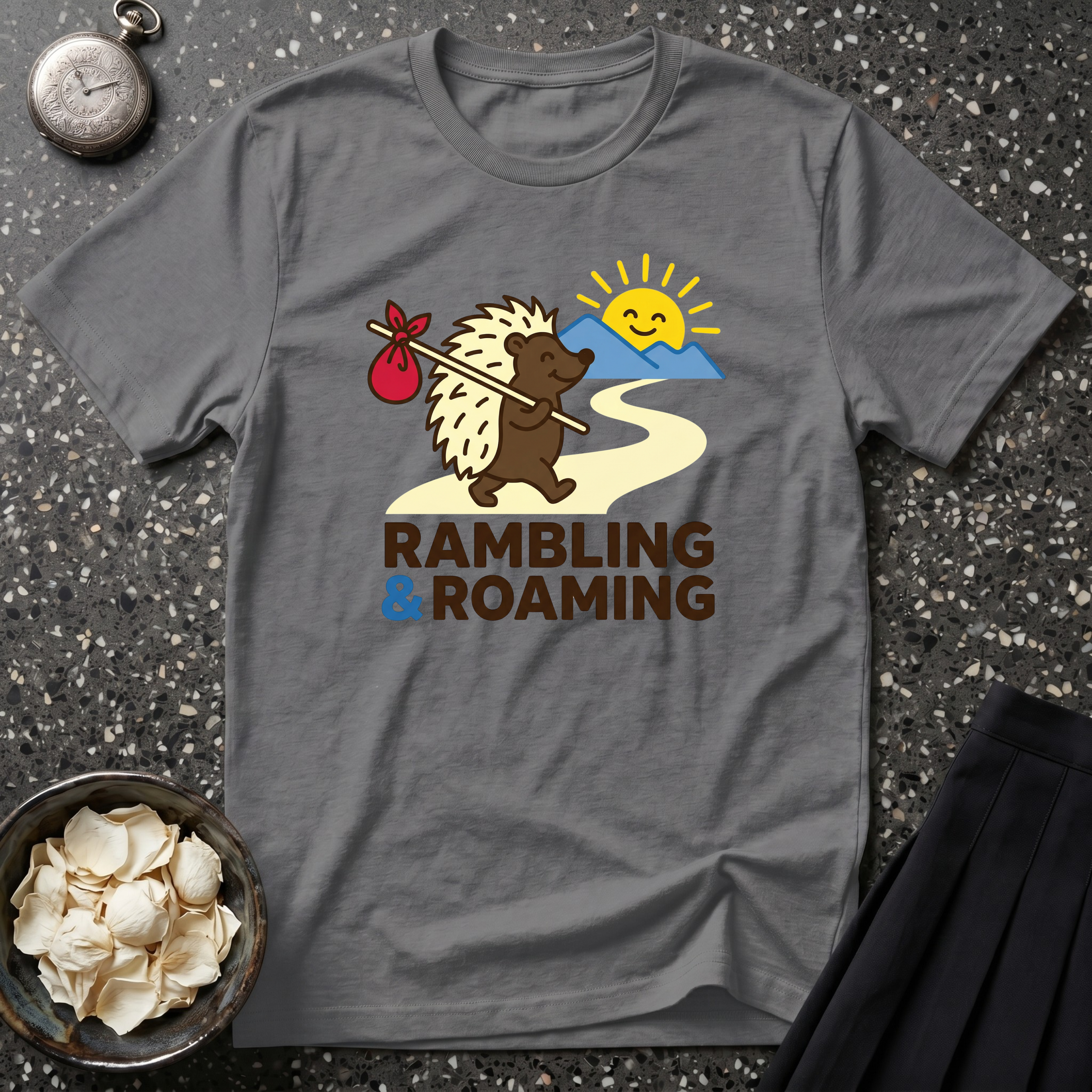 Rambling and Roaming Hedgehog T-Shirt